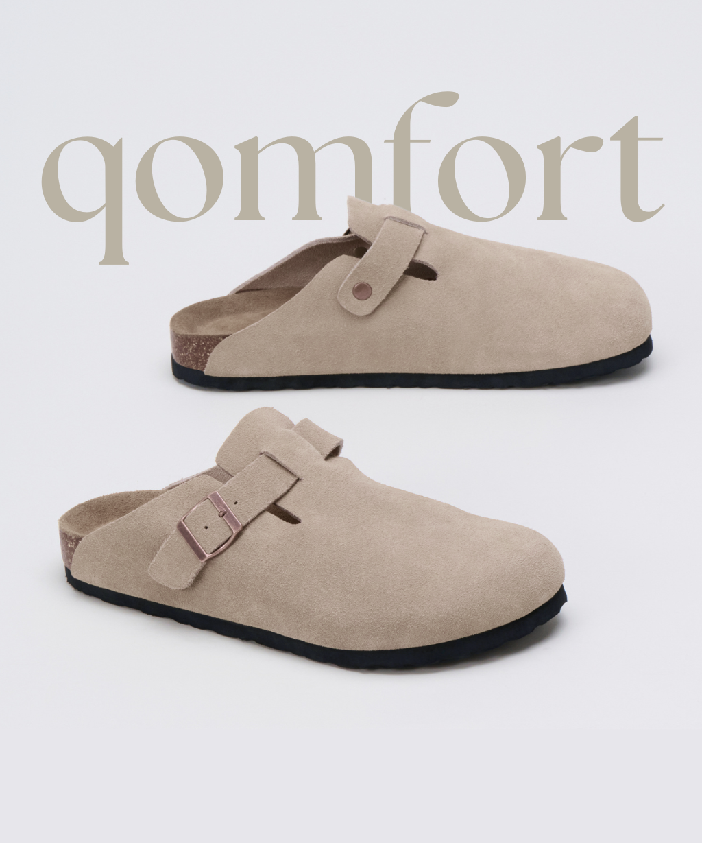 Premium Genuine Suede Clogs by Qomfrt