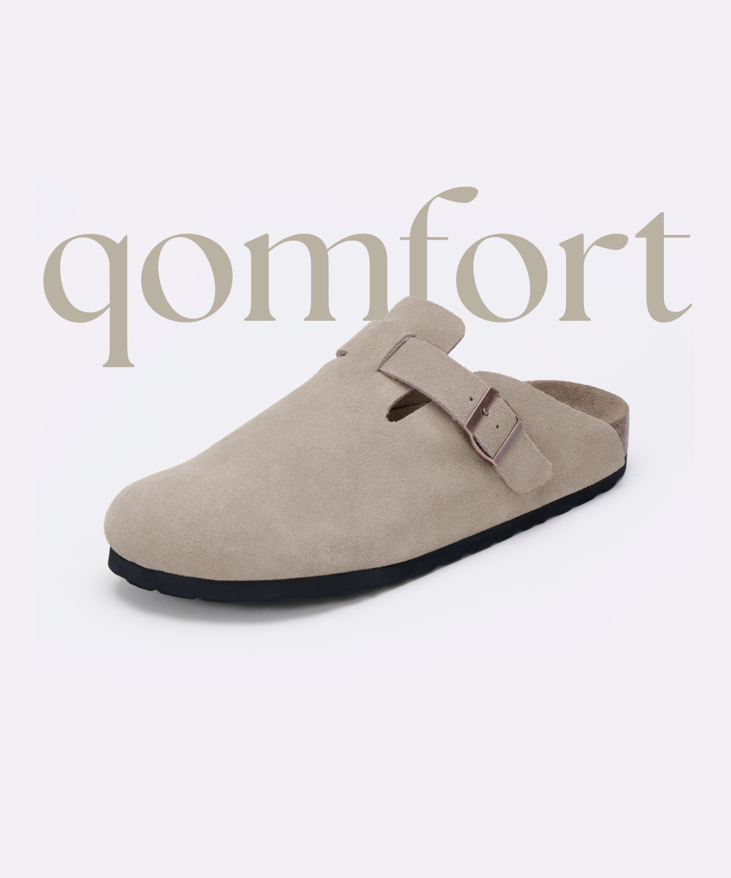 Premium Genuine Suede Clogs by Qomfrt